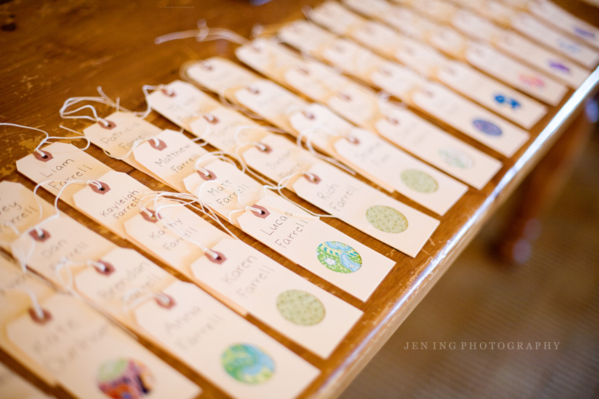 Gibbet Hill Barn wedding photography in Groton, MA - escort cards