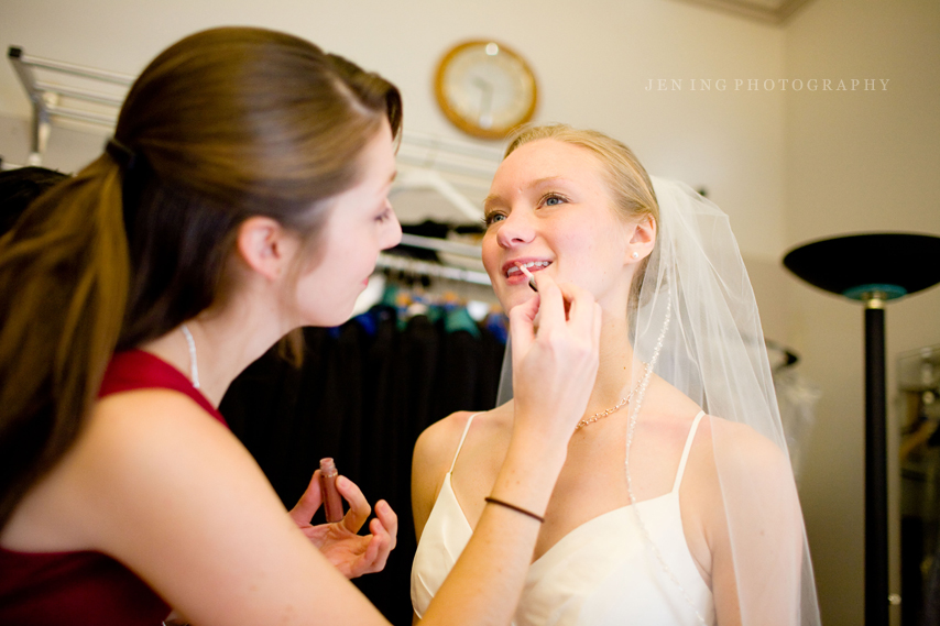 Park Street Church wedding photography - bridge getting ready 