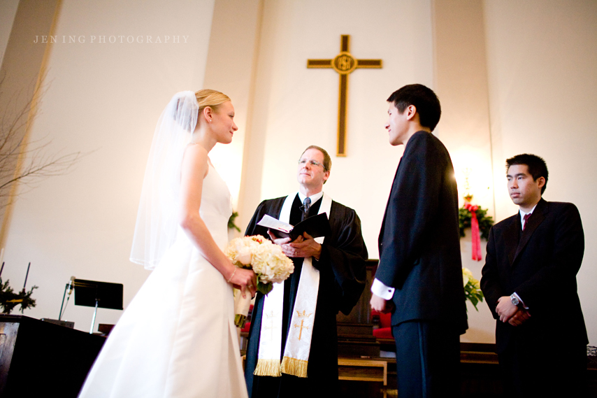 Winter wedding in Boston, MA - ceremony