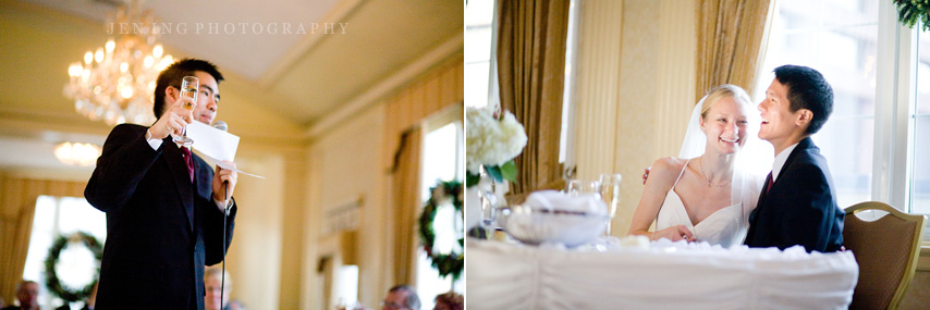 Omni Parker House wedding photography - groomsman toast