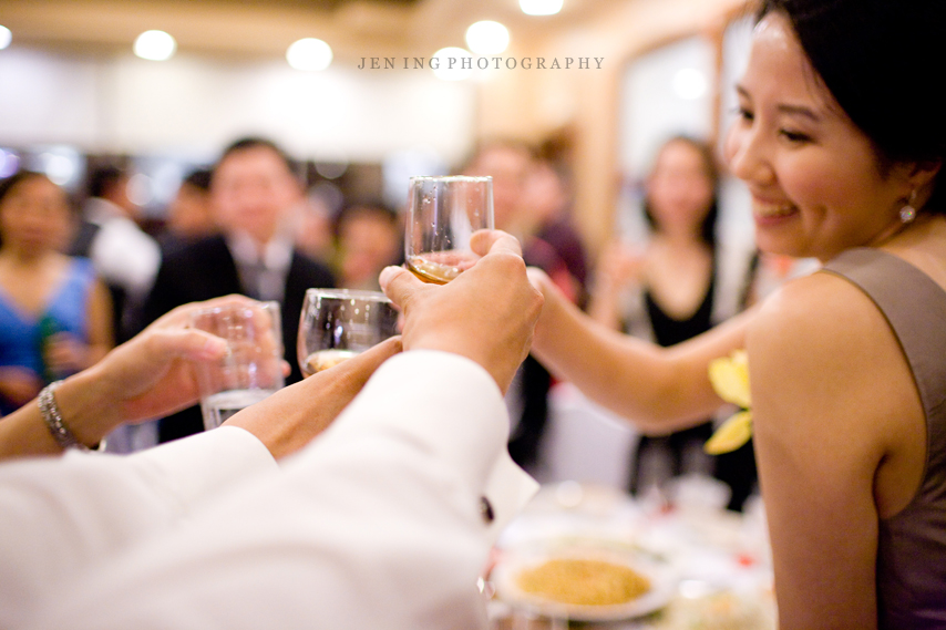 Wedding toast in Boston - glasses