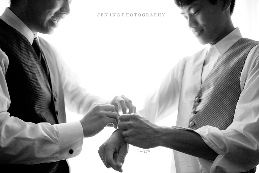 New York wedding by Boston wedding photographer - groom with cuff links