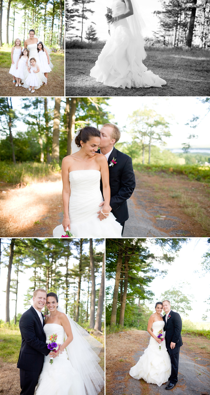 Wedding in the woods in Maine - portraits