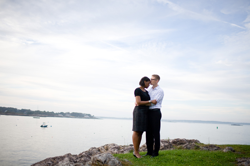 Massachusetts engagement session - couple in Marblehead