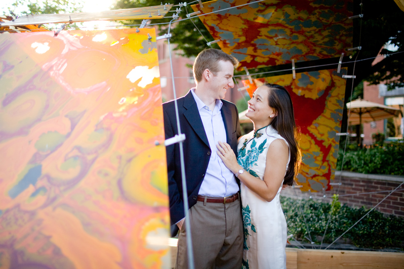 Boston south end wedding - smiling couple