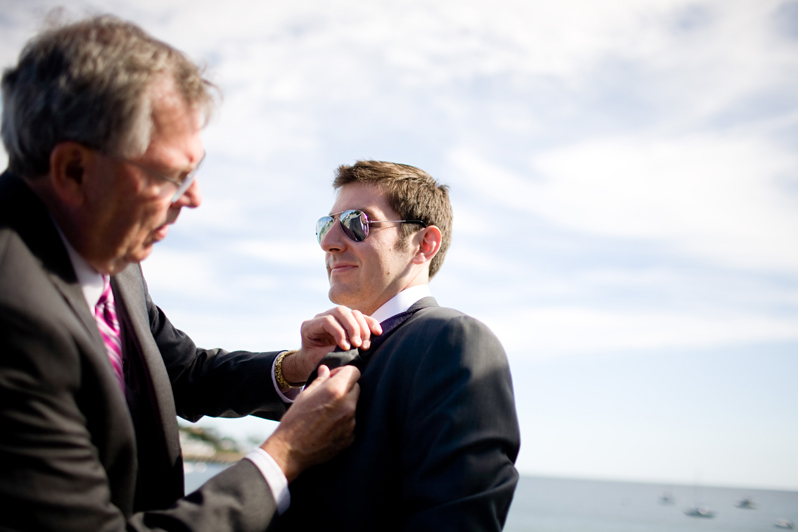 Manchester bath and tennis club wedding - groom getting ready