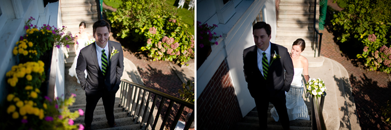 Boston wedding first look - bride and groom