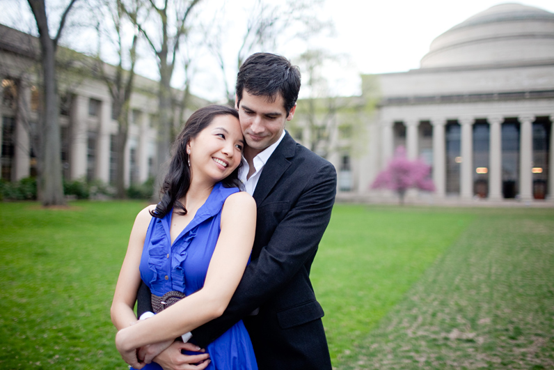 Killian court at MIT engagement session - cambridge, ma