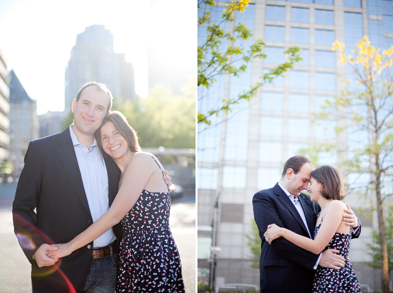 Boston engagement on the Rose Kennedy Greenway