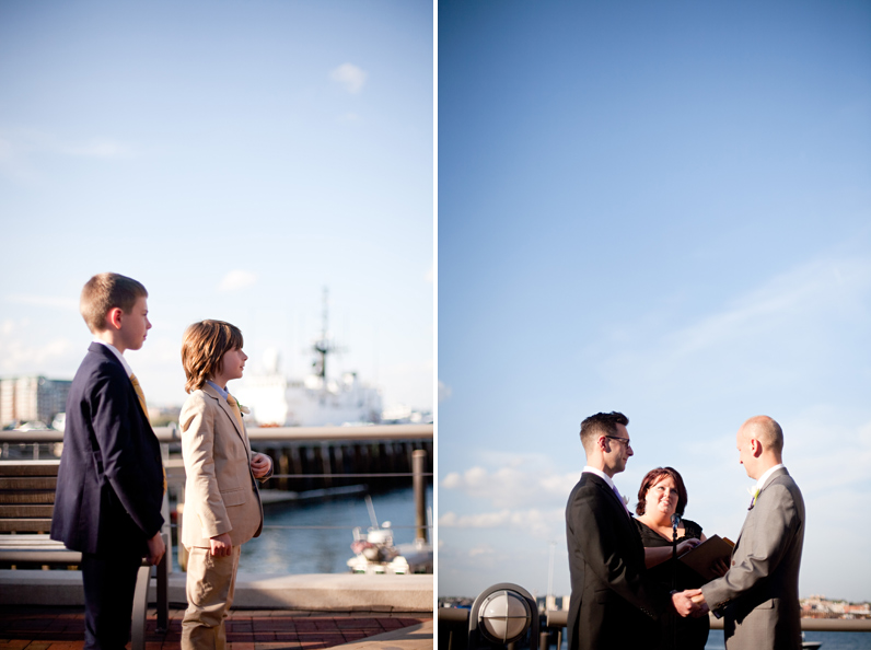 Fairmont Battery Wharf hotel wedding in Boston - same sex ceremony