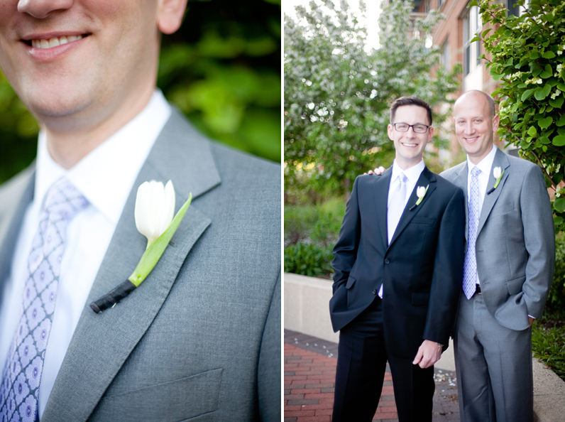 Fairmont Battery Wharf wedding portraits - grooms smiling