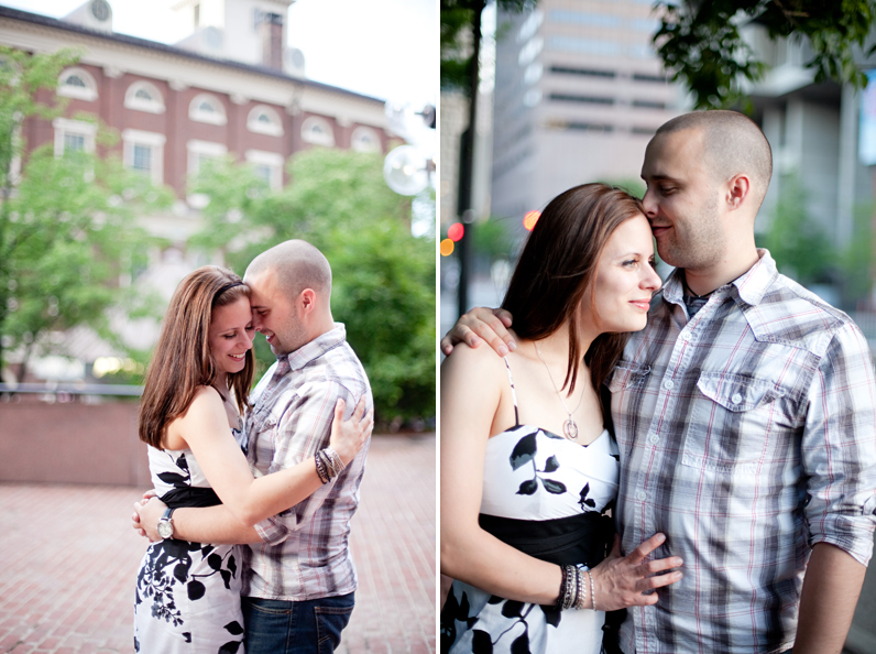 boston engagement session at faneuil hall