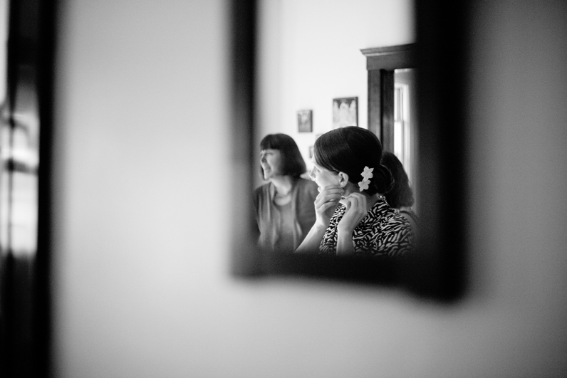 Boston wedding - bride getting ready