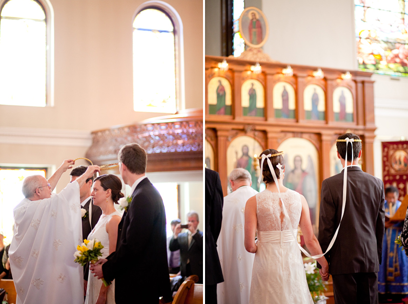 Eastern Orthodox ceremony at St. Mary Orthodox Church in Cambridge