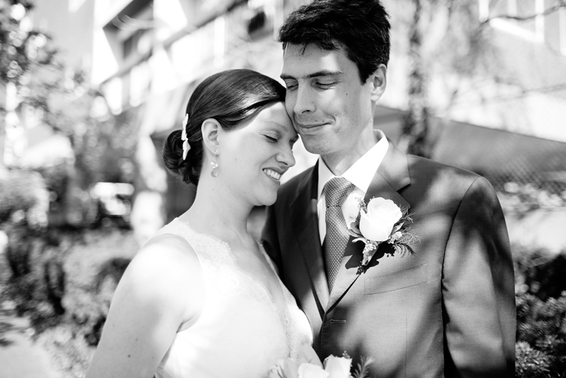 Cambridge wedding - bride and groom portrait