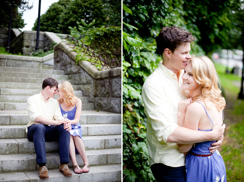 boston north end park engagement session