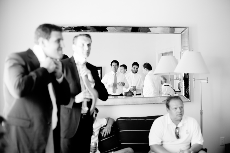 cape cod wedding - groomsmen getting ready