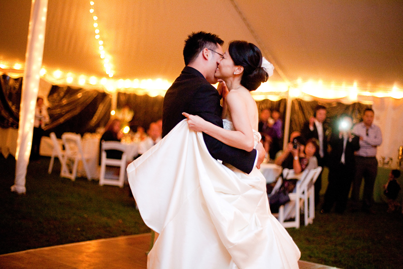 first dance at boston wedding at moraine farm