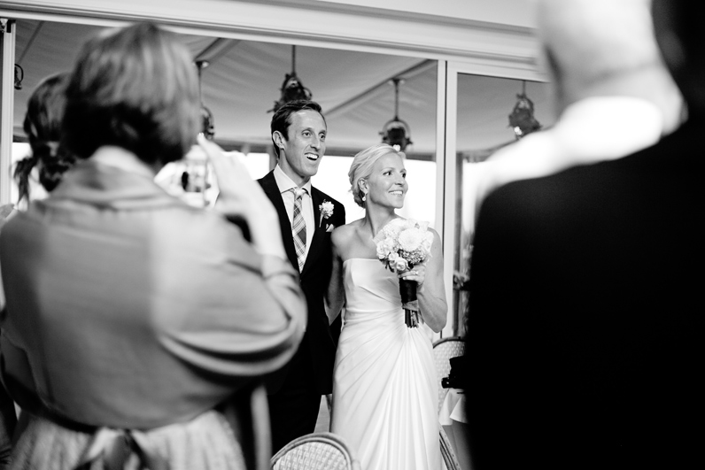 bride and groom entrance - chatham bars inn reception