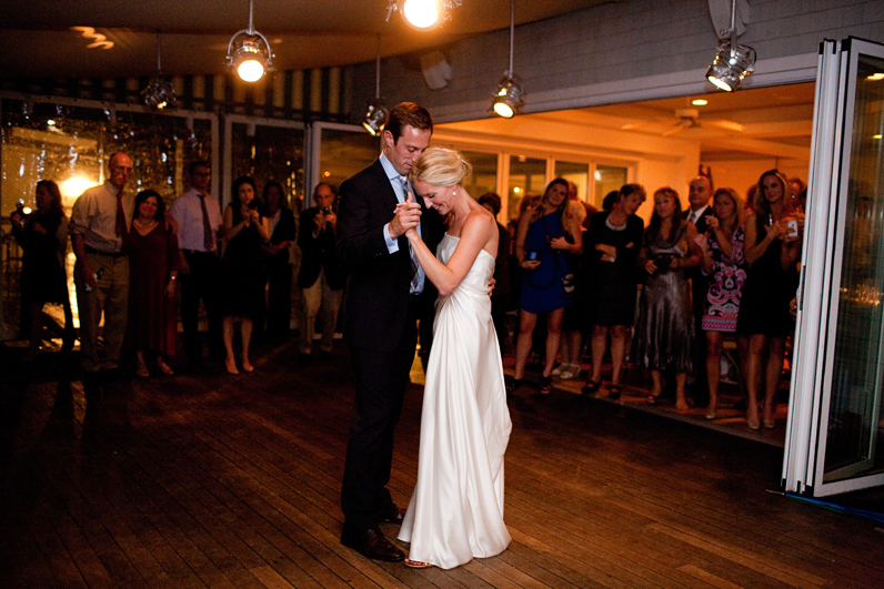 first dance - wedding reception on the cape