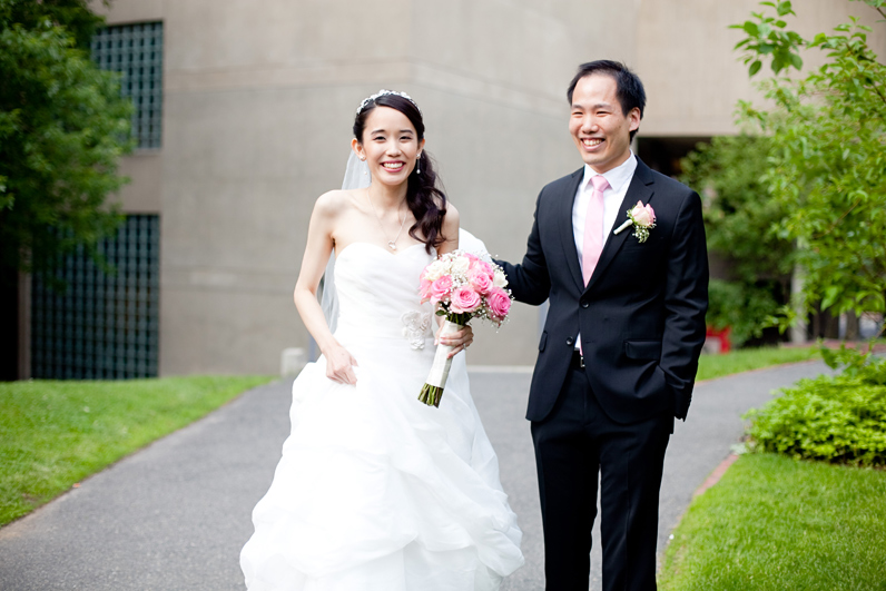 cambridge wedding - happy bride and groom