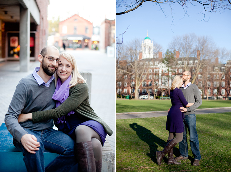 cambridge engagement session in harvard square