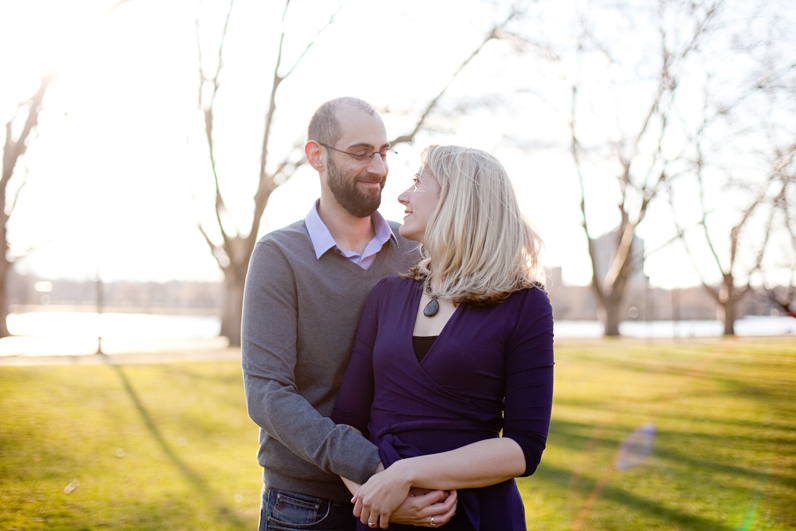 spring cambridge engagement session 