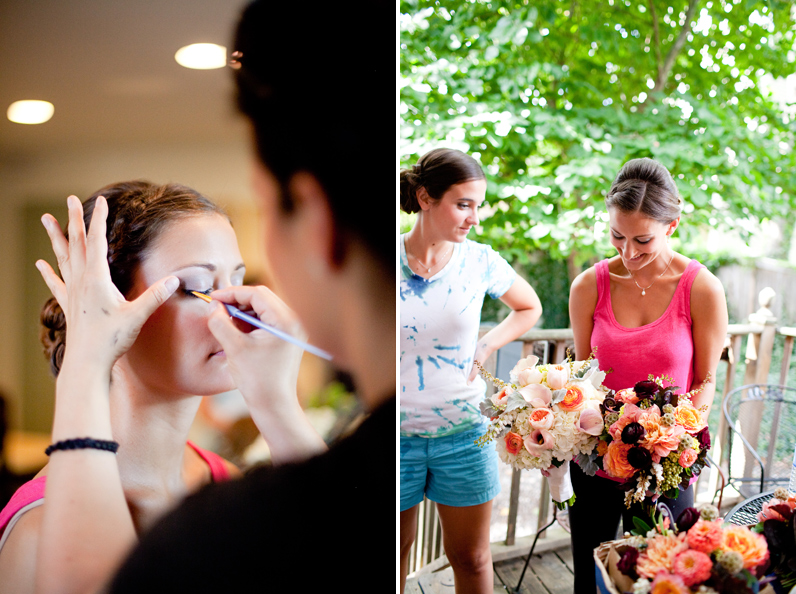 boston wedding - bride getting ready