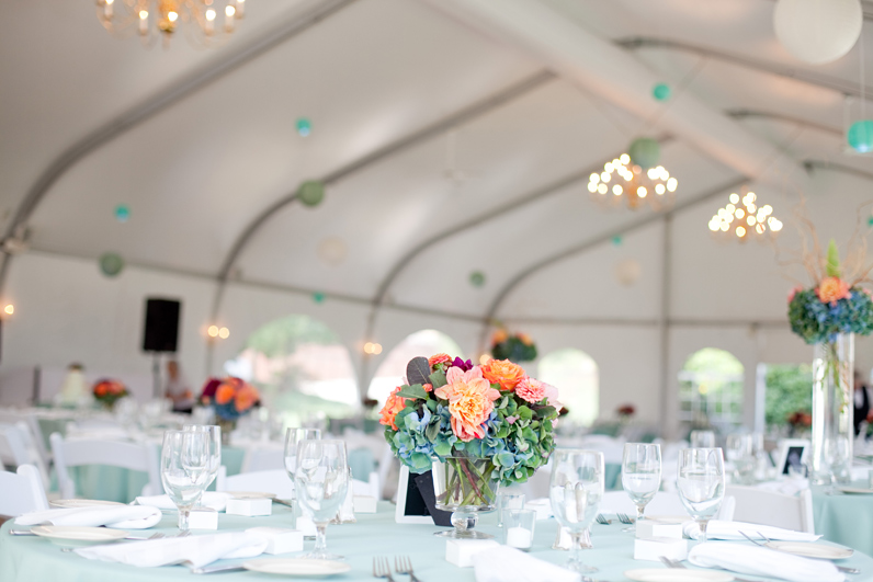 fall wedding centerpieces at the misselwood estate, endicott college