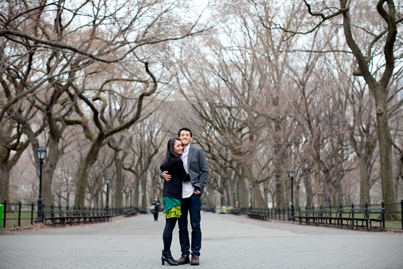 engagement session trees - central park